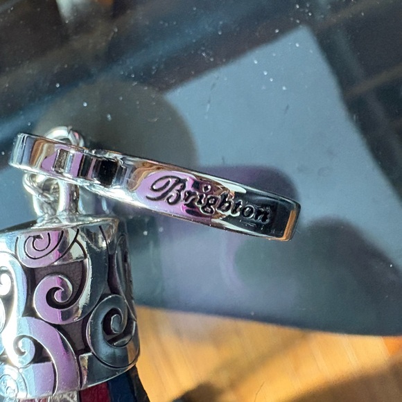 Black and Burgandy Floral Tassel Keychain/Bag Charm's - Picture 2 of 2